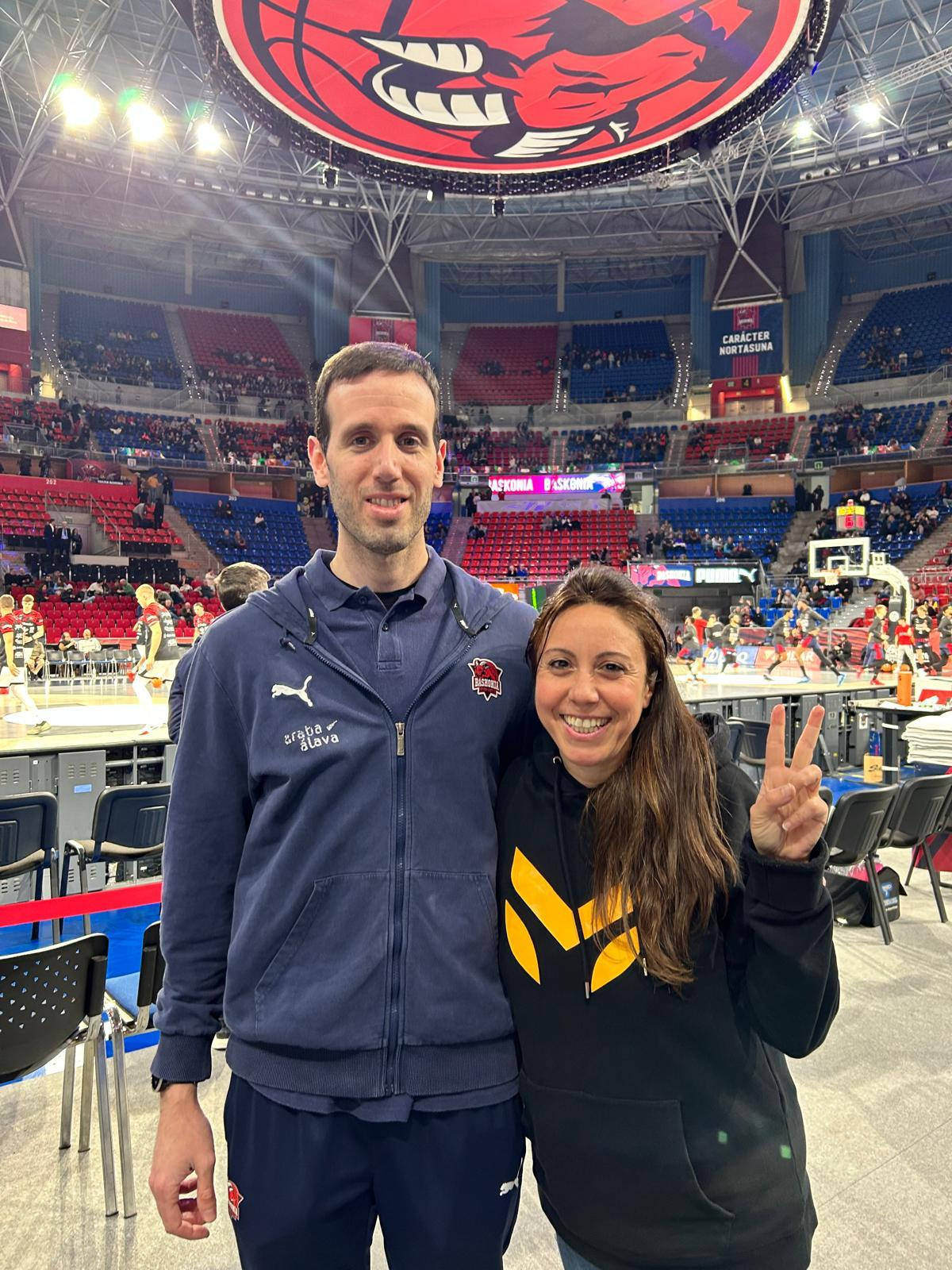 Emanuela Gornati en el pabellón de Baskonia